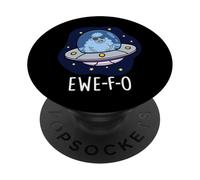 Ewe-F-O Funny UFO Pun PopSockets Adhesive PopGrip