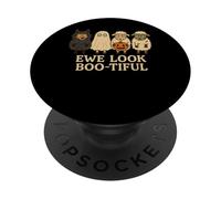 Ewe Look Boo-tiful Halloween Sheep Pun PopSockets Adhesive PopGrip