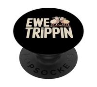 Ewe Trippin Sheep Animal Humor Farm Farmer Puns - PopSockets Adhesive PopGrip