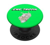 Ewe Trippin | Sheep Tripping falling Down Ewes PopSockets Adhesive PopGrip