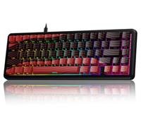 EWEADN Battle68 60% Gaming Keyboard Wired, Hall Effect Magnetic Switch Keyboard, Mechanical Keyboards Adjustable Actuation, 8K Polling Rate, Side Printed PBT Keycap, RGB Backlit, Space Magnetic Switch