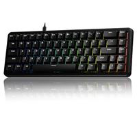 EWEADN Battle68 60% Wired Gaming Keyboard, Hall Effect Magnetic Switch, Rapid Trigger Mode, 8K Hz Polling Rate, PBT Keycaps, RGB Backlit, Arctic Magnetic Switch