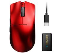 EWEADN S9 Ultra Wireless Gaming Mouse, 59G Ergonomic Computer Mouse, Triple Modes, 8K Polling, PAW3950 42K DPI Optical Sensor, Kailh Switch, 250h Battery Life, Programmable for PC/Win/Mac(Red)