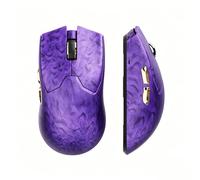 EWEADN Z7 Carbon Fiber Shell Wireless Gaming Mouse with 42000 DPI, PAW3950 Sensor, Kailh Optical Switch, Ergonomic 52g Lightweight, 8k Polling Dual-Mode (Wired/2.4GHz), Up to 300 Hr Battery, Purple
