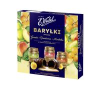 EWedel Chocolate Box Peach Pear and Mirabelle Happy Barrels Liqueur Choco