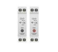 EWeLink App Circuit Breaker MCB 1P+N 63A Time Relay Voice Remote Control Switch(Tuya Smart,25A)
