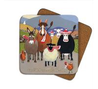 Ewe'll Never Walk Alone Coaster by Thomas Joseph - Funny Sheep