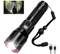 Ewenele Flashlight High Lumens Rechargeable, 99,000 High Lumens Handheld Tactical LED Flashlights Battery Powered, Zoomable Super Bright Flash Light with 3 Modes, USB C, Waterproof for Emergency