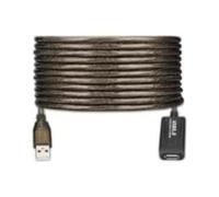 Ewent 25m USB 2.0 Extension Cable, High Speed Data Transfer, Compatible with Printer, Scanner, Camera, Card Reader, USB Disk, Keyboard - Grey