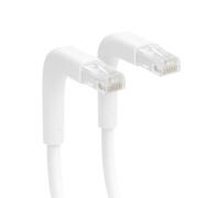 Ewent 2m Slim Cat.6A U/UTP Ethernet Cable - Patch RJ45 Male/Male, 100% Pure Copper, 32 AWG, Flexible Connector, White PVC Sleeve, Slim Network Cable for Ultra-Fast Internet Connection