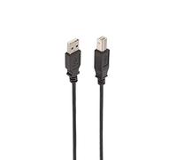 Ewent Black USB 2.0 Printer Cable, 3 Meters, Type A Male to Type B Male