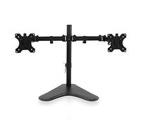 Ewent EW1536 Single monitor stand for 13 to 27 inch monitors,Double Monitor Arm Desk Mount for 13 to 27 Inch Screens with solid base,adjustable tilt ± 45°,swivel 360°,VESA 75/100 mm,Screen up to 6,5kg