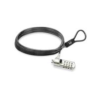 Ewent Laptop Lock, Security Cable with Combination Lock, Security Cable for Notebooks, Laptops, PCs, Projectors, Durable Steel Combination Security Cable with Slot Wedge, 1.5 Meter Long Cable