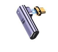 Ewent Magnetic USBC Adapter, 90° Magnetic USB C Connector, 40Gbps USB4, PD 100W, 8K60Hz Video for MacBook, iMac/iPad, Switch, Notebook, Tablet, iPhone 14 and USB C Devices