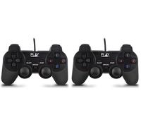 ewent PLAY WIRED USB GAMEPAD (Pack of 2)