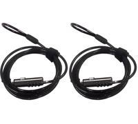 Ewent Security Cable with Combination Lock,Universal Security Cable for Notebooks,Laptops,PCs,Projectors,Tablet and Smartphone,Durable Steel Combination Security Cable with NANO Slots, 1.8 M LongCable