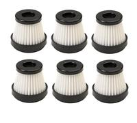 Ewent Washable HEPA Replacement Filters for EW5682, Pack of 6, Reusable Filters for 4-in-1 Electric Vacuum Cleaner, Accessories for Electric Air Duster, Home, Car, Office