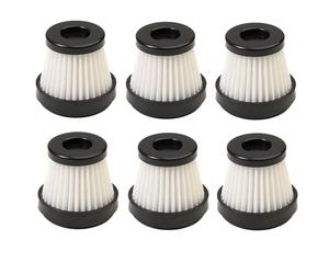 Ewent Washable HEPA Replacement Filters for EW5682, Pack of 6, Reusable Filters for 4-in-1 Electric Vacuum Cleaner, Accessories for Electric Air Duster, Home, Car, Office