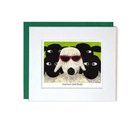 "Ewe're A Cool Dude" Mounted Greeting Card by Thomas Joseph - Whimsical Sheep Range