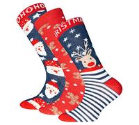 EWERS 3-pack Christmas socks, reindeer gingerbread Father Christmas, socks girls' socks boys' socks ladies' socks men's socks