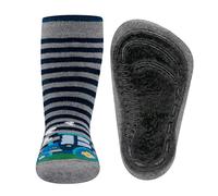 EWERS stopper socks tractor, socks with non-slip sole for boys, non-slip socks with rubber sole, 1 pair of non-slip children's socks for boys, size EU 18-19