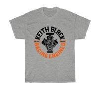 ewewerdrERA Keith Black Racing Engines Men's Gray T-Shirt Size S to 5XL Grey XL