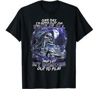 ewewerdrERA Limited One Day I'm Gonna Just Say F It All Design Great Gift T-Shirt Black L
