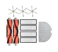 ewgrkba 14 Pcs Compatible With Xiaomi Mijia 2C Robotic Vacuum Replacement Parts Main Brush Side Brush Filters Mop Cloth Compatible With Home Cleaning