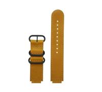 ewgrkba 18mm Flange Nylon Cowhide Watch Strap Compatible With Casio DW-H5600 Black Armygreen Blue And Silver/Black Button Watchband(P-brown-black)