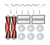 ewgrkba 18PCS Compatible With Xiaomi Robot Vacuum S10+ /S10 Plus Vacuum Cleaner Main Side Brush Hepa Filter Mop Rag Cloth Parts Accessories
