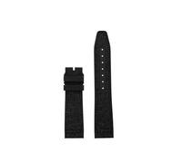 ewgrkba 20mm Nylon Fluorine Rubber Watch Strap Compatible With IWC PILOT'S WATCHES IW388101 Waterproof And Sweat FKM Watchband(Black nobuckle,21mm)