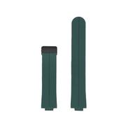 ewgrkba 22-12mm Waterproof And Sweat Silicone Watch Band Compatible With Casio EFR-S108D Modify Watchstrap With Student Wristband(Green-Black)