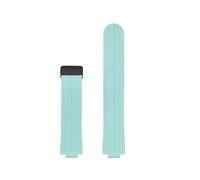 ewgrkba 22-12mm Waterproof And Sweat Silicone Watch Band Compatible With Casio EFR-S108D Modify Watchstrap With Student Wristband(Turquoise-Black)