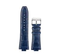 ewgrkba 29x13 Genuine Leather Watch Strap Compatible With Michael Kors Bracelet Mk 8184 8729 9020 MK8152 MK9020 9026 8296 8445 Men Cowhide WatchBand(A Blue Silver pin)