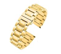 ewgrkba 316L Stainless Steel Strap Is Suitable Compatible With Tissot 1853 Couturier T035 Longines Omega Metal Watch Chain Compatible With Men And Women(Gold,19mm)