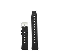 ewgrkba AE 1200 Quick Release Soft Watchband Compatible With Casio AE-1200 AE-1300 A158 A159 SGW-300/400 W218h Silicone Watch Strap 18mm Bracelet(Black-steel buckle)