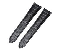 ewgrkba Alligator Leather Strap Compatible With Cartier Solo Tank London Genuine Leather Black Brown Watch Band Compatible With Men And Women 16 18 20 22 24mm(Black-No buckle,17mm)