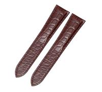 ewgrkba Alligator Leather Strap Compatible With Cartier Solo Tank London Genuine Leather Black Brown Watch Band Compatible With Men And Women 16 18 20 22 24mm(Brown-No buckle,16mm)
