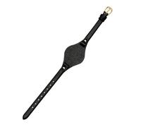 ewgrkba Compatible With Fossil ES3060 ES3565 ES2830 3077 3262 3060 4176 4119 8mm Genuine Leather Watch Strap Soft Cowhide Women Small Band Bracelet(Black gold)