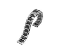 ewgrkba Compatible With Lily 2 Smart Watch Strap Ceramic Watch Strap Fashion Sporty Lily 2 Generation Ceramic Watchband 14m(4101 silver black)