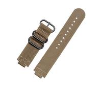 ewgrkba Convex 16mm Watchband Compatible With Casio GM110 GM2100 GA900 GBA-800 GBD-800 GA-800 Men Modified Nylon Canvas Watch Strap Bracelet(Khaki black buckle)