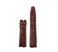 ewgrkba Leather Watchstrap Compatible With Hamilton VENTURA H24525331 H24585331 24551331 H24595331 Cowhide Watchband Men's Watch Accessories 21mm(Brown-nobuckle)