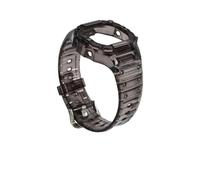 ewgrkba Men Resin Strap Case Compatible With Casio G-shock DW-5600/5000/5025 GW-B5600 G-5600E GW-M5610/M5600 Silicone Watchband Transparent Bracelet(Jelly black,5600mm)