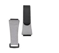 ewgrkba Nylon Canvas Stitched Leather Men's Watch Strap 25mm Compatible With Richard Miller Watch Strap Accessories Bracelet(Grey)