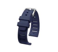 ewgrkba Quick Release Soft Men Compatible With Breitling Avenger Fluoro Rubber Watchband Super Ocean Silicone Watch Strap 20mm 22mm Pin Clasp(A Blue sivelr,22mm)