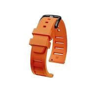 ewgrkba Quick Release Soft Men Compatible With Breitling Avenger Fluoro Rubber Watchband Super Ocean Silicone Watch Strap 20mm 22mm Pin Clasp(A Orange Black,20mm)