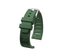 ewgrkba Quick Release Soft Men Compatible With Breitling Avenger Fluoro Rubber Watchband Super Ocean Silicone Watch Strap 20mm 22mm Pin Clasp(A Green silver,20mm)