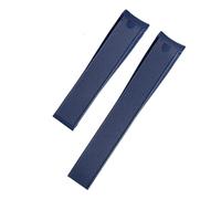 ewgrkba Rubber Silicone Watch Strap Compatible With Tag Heuer CARRERA AQUARACER Series Watch Black Blue Watchband Suitable 22mm(Blue no buckle)
