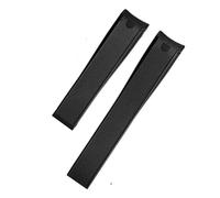ewgrkba Rubber Silicone Watch Strap Compatible With Tag Heuer CARRERA AQUARACER Series Watch Black Blue Watchband Suitable 22mm(Black no buckle)