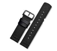 ewgrkba Rubber Watchband Compatible With Casio PRG-650 PRW-6600 PRG600 PROTREK Mountaineering Series Watches Bracelet Black Blue 24mm(Nylon black black)